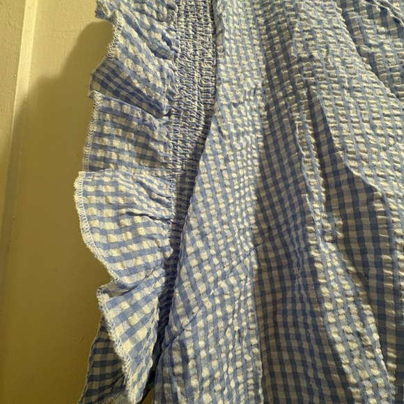 SHEIN Curve 4XL Blue/White Gingham Dress - Picture 2 of 5